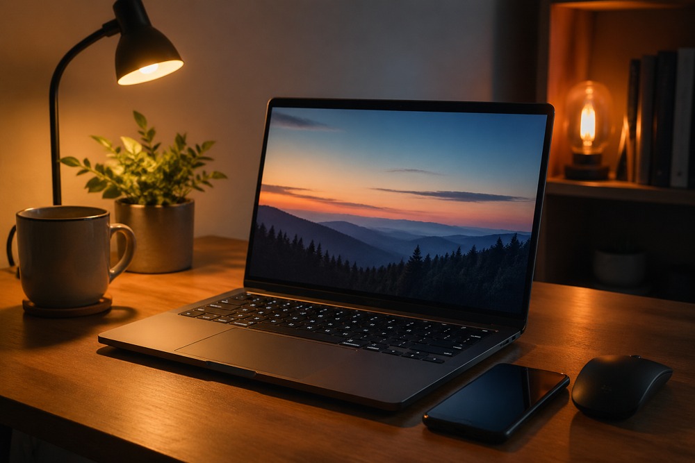 Adjusting Screen Light for More Comfortable Evenings